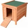 PawHut Wooden Rabbit Hutch Bunny Cage Guinea Pig House Pet Habitat Ferret