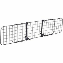 PawHut Pet Dog Car Barrier Adjustable Ventilated Mesh Wire Guard Fence Protector SUVs Black