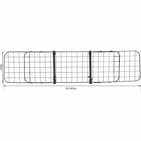 PawHut Pet Dog Car Barrier Adjustable Ventilated Mesh Wire Guard Fence Protector SUVs Black PawHut Pet Dog Car Barrier Adjustable Ventilated Mesh Wire Guard Fence Protector SUVs Black -PawHut Shop 10109716 2