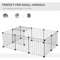PawHut DIY Pet Playpen Metal Wire Fence Guinea Pig Small Animals Cage 12 Panel 3 PawHut DIY Pet Playpen Metal Wire Fence Guinea Pig Small Animals Cage 12 Panel -PawHut Shop 13140207 4