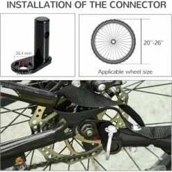 PawHut Pet Bicycle Trailer Dog Cat Bike Carrier Water Resistant Blue Outdoor -PawHut Shop 14189821 5