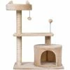 PawHut 81cm Cat Tree Kitten Large Cats Tower Activity Centre Scratch Post Beige
