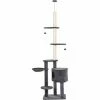 PawHut 5-Tier Grey Sisal Multi-Level Cat Tree Tower With Scratching Posts