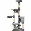 PawHut 150CM Cat Tree Tower Kittens Activity Stand House Scratching Posts