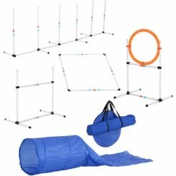 PawHut 5-Piece Suit Agility Set For Dog Training Exercise Obedience Rehabilitation