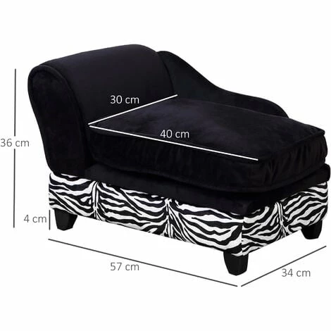 PawHut Dog Sofa Elevated Pet Chair Cat Couch w/ Hidden Under Seat Storage PawHut Dog Sofa Elevated Pet Chair Cat Couch W/ Hidden Under Seat Storage -PawHut Shop 2680025 2