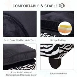 PawHut Dog Sofa Elevated Pet Chair Cat Couch W/ Hidden Under Seat Storage 3 PawHut Dog Sofa Elevated Pet Chair Cat Couch W/ Hidden Under Seat Storage -PawHut Shop 2680025 4
