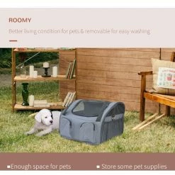 PawHut Folding Pet Bag Carrier Car Seat Dog Cat Safety Travel Shoulder Portable -PawHut Shop 2680055 4