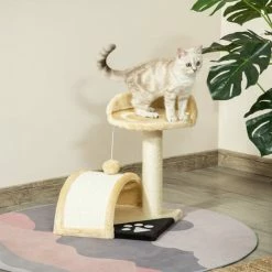 PawHut Cat Tree Kitten Scratching Scratcher Cosy Sisal Home Play Rest Activity -PawHut Shop 2680066 3