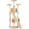 PawHut Cat Tree Scratcher Activity Center Cando Scratching Post Toy Bed 170H(cm)