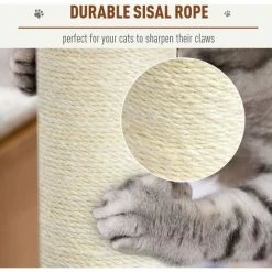 PawHut Cat Tree Kitten Scratching Activity Playing Climb Center Bed Condo Toy 3 PawHut Cat Tree Kitten Scratching Activity Playing Climb Center Bed Condo Toy -PawHut Shop 2680074 4