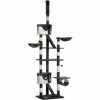 PawHut Cat Tree 240-260cm Scratching Activity Center House Climbing Tower