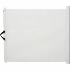 PawHut Retractable Pet Safety Gate Folding Stair Barrier Guard Door White