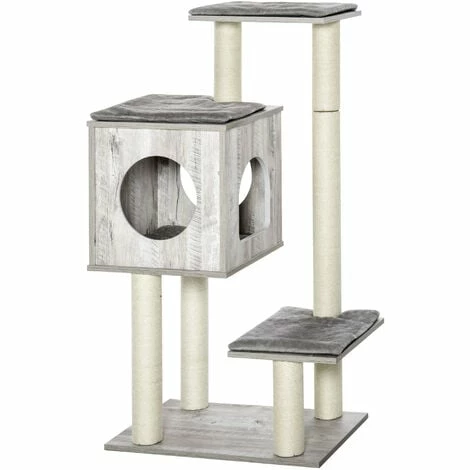 PawHut Multi-Level Cat Tree Tower Activity Center w/ Scratching Posts Condo PawHut Multi-Level Cat Tree Tower Activity Center W/ Scratching Posts Condo -PawHut Shop 27647076 1