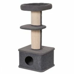 PawHut Cat Tree Kitten Tower Pet Furniture W/ Scratching Post Condo Perches