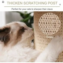 PawHut Cat Tree Kitten Tower Pet Furniture W/ Scratching Post Condo Perches -PawHut Shop 29036152 5