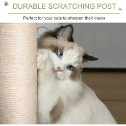 PawHut Cat Tree Kitten Tower W/ Scratching Post Condo Perches Hanging Ball -PawHut Shop 29036161 5