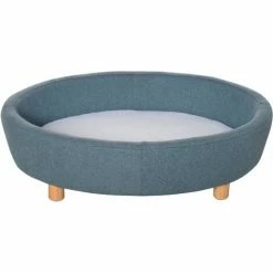 PawHut Dog Sofa Sponge Cushioned Pet Bed For Small And Medium Dogs - Light Blue
