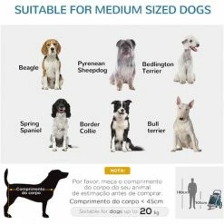 PawHut 2-IN-1 Dog Bike Trailer Pet Carrier Stroller Reflector 140 X 71 X 105cm -PawHut Shop 32751550 4