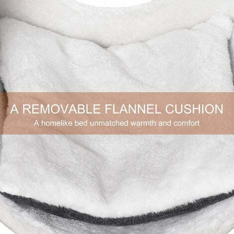 PawHut Windowsill Mounted Cat Perch Hanging Kitten House with Removable Flannel PawHut Windowsill Mounted Cat Perch Hanging Kitten House With Removable Flannel -PawHut Shop 32833300 5