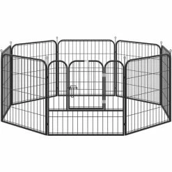 Pawhut 0.79 X 0.79m Pet Playpen Metal Hutch Cage House Rabbit Guinea Dog Puppy