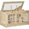 PawHut Wooden Hamster Cage Small Animal Kit Play House For Indoor 78x40x44 Cm