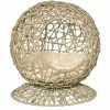 PawHut Wicker Cat Bed Elevated Rattan Kitten Basket Cozy Cave W/ Soft Cushion