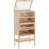 PawHut Hamster Cage Wooden Mouse Rodent Small Pet Animals Tall 5-Tier Play