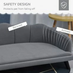 PawHut Dog Sofa Shell-shaped Pet Couch W/ Extra Cushion For Medium Large Dog 4 PawHut Dog Sofa Shell-shaped Pet Couch W/ Extra Cushion For Medium Large Dog -PawHut Shop 42768925 5