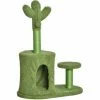 PawHut Cactus Cat Tree Tower Sisal Scratching Post Condo Perch 60 X 35 X 78 Cm