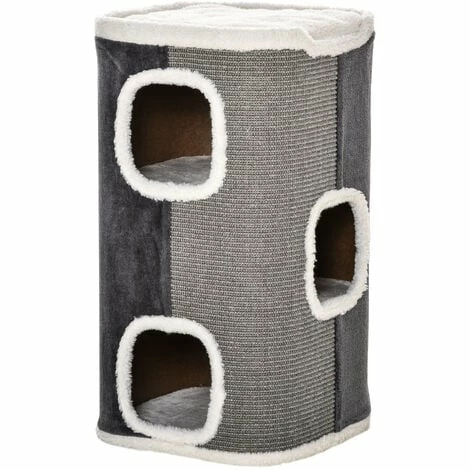 PawHut Cat Barrel Kitten Tree Tower Sisal Scratching Furniture Climbing Frame PawHut Cat Barrel Kitten Tree Tower Sisal Scratching Furniture Climbing Frame -PawHut Shop 43707251 1