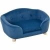 PawHut Dog Sofa Bed W/ Removable Soft Cushion For XS And S Size Dogs - Blue