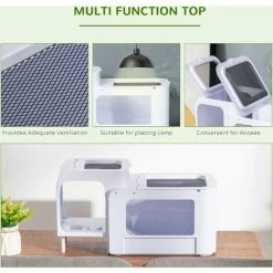 PawHut Tortoise House Turtle Tank Hermit Crab Habitat Small Reptile Cage 9 PawHut Tortoise House Turtle Tank Hermit Crab Habitat Small Reptile Cage -PawHut Shop 46360738 5