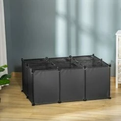 PawHut DIY Pet Playpen 22 Panels Small Animal Cage For Guinea Pigs Grey 2 PawHut DIY Pet Playpen 22 Panels Small Animal Cage For Guinea Pigs Grey -PawHut Shop 48877936 3