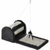 PawHut Cat Scratcher Sisal Scratching Pad Mat Board Kitten Toy With Roller Feather Teaser, 44 X 24 X 16 Cm, Grey