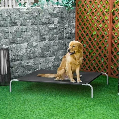 PawHut Cooling Pet Bed Elevated Dog Bed with Non-slip Pads for Large Dogs PawHut Cooling Pet Bed Elevated Dog Bed With Non-slip Pads For Large Dogs -PawHut Shop 52666256 3