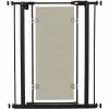 PawHut 76-82 Cm Adjustable Pressure Fit Pet Safety Gate Dog Barrier, Black