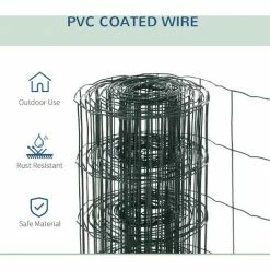 PawHut 0.6Mx10M Chicken Wire Mesh Rabbit Poultry Animal Fence PVC Coated Netting 4 PawHut 0.6Mx10M Chicken Wire Mesh Rabbit Poultry Animal Fence PVC Coated Netting -PawHut Shop 54027505 5