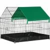 PawHut Rabbit Cage Guinea Pig Small Animal Playpen Water Proof Roof 90x75x75 Cm