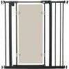 PawHut 76-92cm Adjustable Pressure Fit Pet Safety Gate Dog Barrier, Black