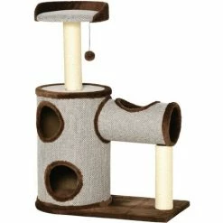 PawHut Cat Tree Tower Activity Centre W/ Cat House, Bed, Sisal Post, Hanging Toy