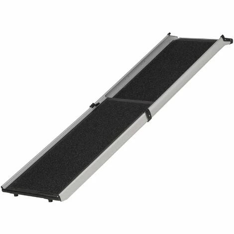 PawHut Dog Ramp For Car Telescoping Pet Ramp W/ Handle, Aluminium Frame Non-Slip 1 PawHut Dog Ramp For Car Telescoping Pet Ramp W/ Handle, Aluminium Frame Non-Slip