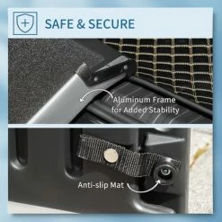 PawHut Dog Ramp For Car Telescoping Pet Ramp W/ Handle, Aluminium Frame Non-Slip 8 PawHut Dog Ramp For Car Telescoping Pet Ramp W/ Handle, Aluminium Frame Non-Slip -PawHut Shop 58389458 4