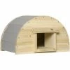 PawHut Wooden Hedgehog House For Garden, Hibernation Home, 40 X 30.2 X 23.5 Cm