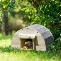 PawHut Wooden Hedgehog House For Garden, Hibernation Home, 40 X 30.2 X 23.5 Cm -PawHut Shop 60881836 3