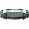 PawHut Raised Dog Bed Modern Pet Sofa, For Small Medium Dogs W/ Cuhsion - Black