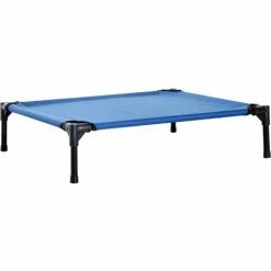 Pawhut Elevated Pet Bed Cool Cot Dog Sleep Folding Indoor Outdoor Camping 76Lcm