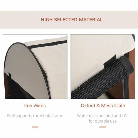 PawHut Folding Fabric Soft Pet Crate Dog Cat Travel Carrier Cage Kennel House PawHut Folding Fabric Soft Pet Crate Dog Cat Travel Carrier Cage Kennel House -PawHut Shop 6232646 5