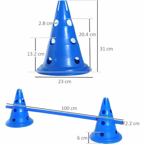 Pawhut Set of 3 Dog Agility Equipment Jumps Kit Indoor Pet Training Sets Course Pawhut Set Of 3 Dog Agility Equipment Jumps Kit Indoor Pet Training Sets Course -PawHut Shop 6232661 2