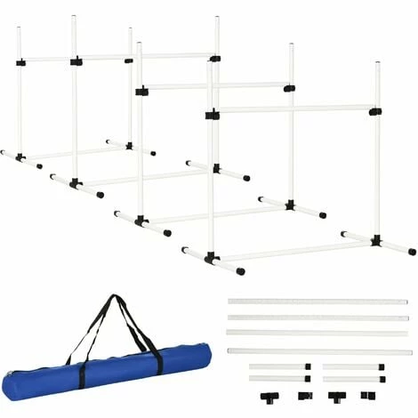PawHut Canine Agility Set Dog High Jump Training Exercise Obstacles Set PawHut Canine Agility Set Dog High Jump Training Exercise Obstacles Set -PawHut Shop 6232668 1